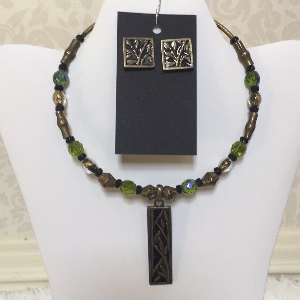 Vintage Chicos Necklace and Earrings Set